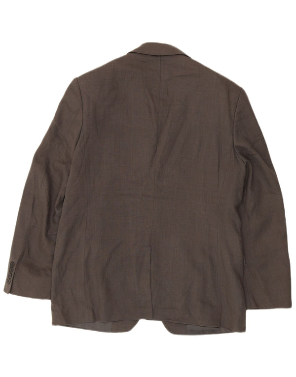 Giacca blazer a 2 bottoni da uomo Marks & Spencer UK 38 Lino verde medio