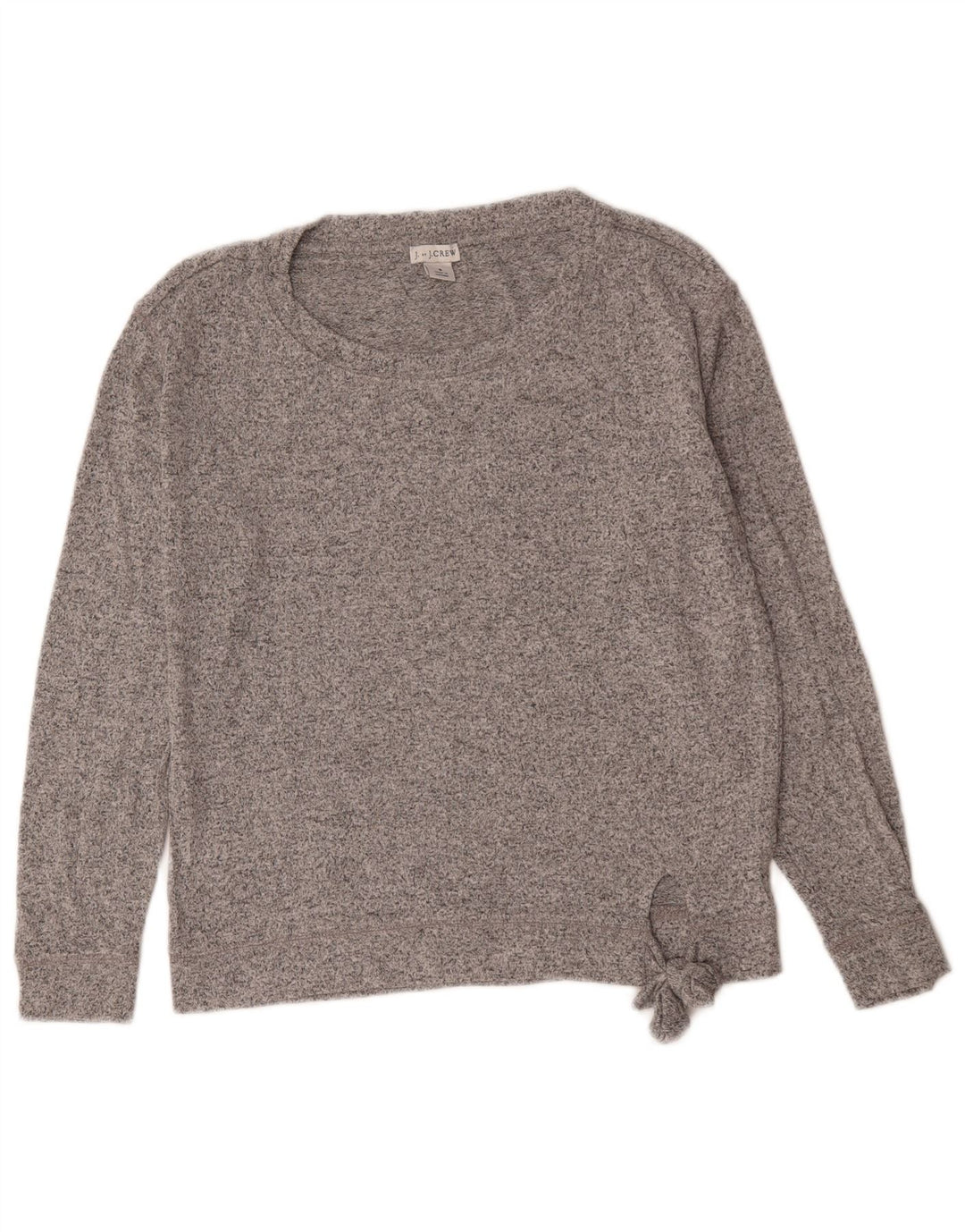 J. Crew Maglione da donna oversize con scollo a barca UK 10 Piccolo grigio chiazzato