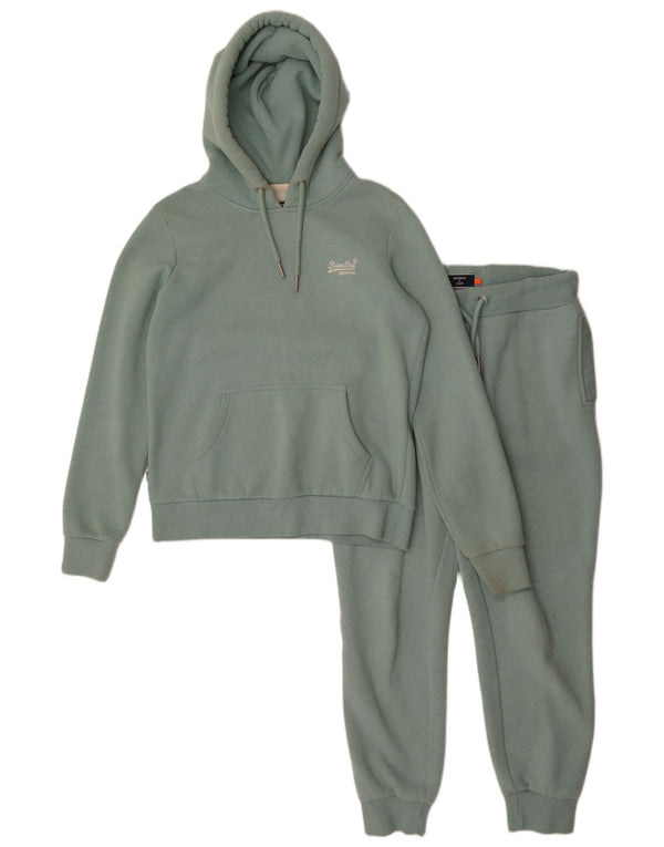 Tuta intera oversize da donna Superdry UK 10 Small Verde Cotone