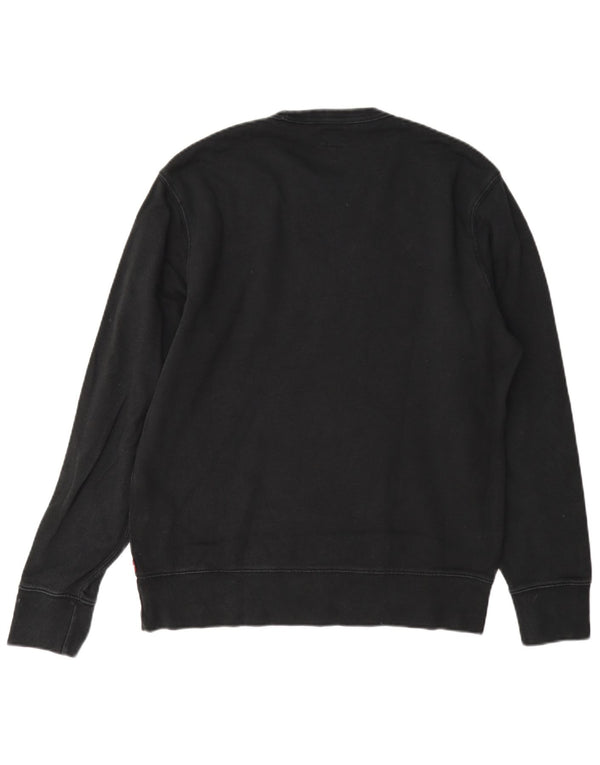 Levi's Felpa con grafica da donna Maglione UK 10 Piccolo Cotone grigio