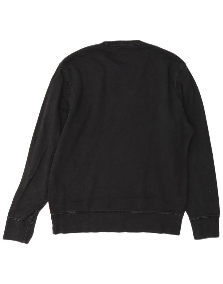 Levi's Felpa con grafica da donna Maglione UK 10 Piccolo Cotone grigio