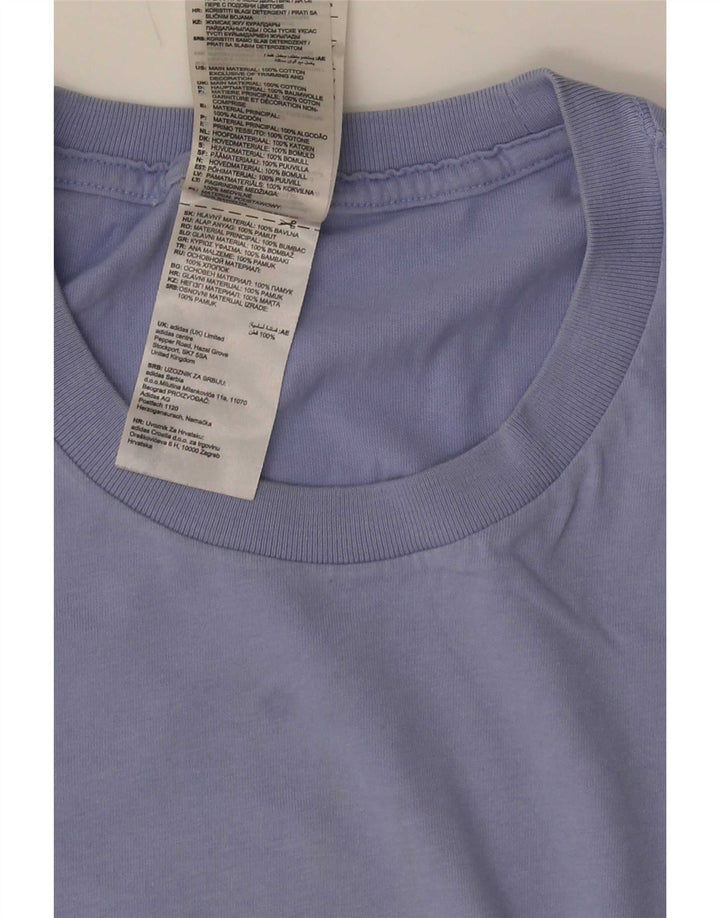 Maglietta Adidas da uomo Top Large in cotone blu