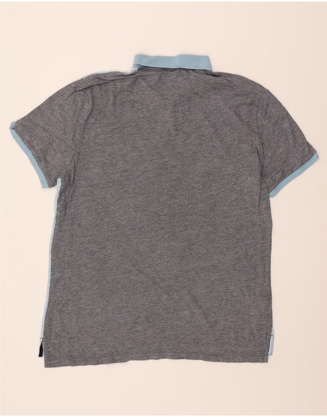 Polo da uomo PENGUIN 2XL in cotone color block blu