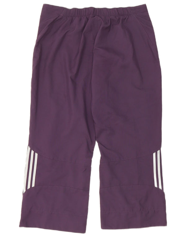 Pantaloni Capri da donna Adidas UK 12 Medium W28 L21 Poliestere viola