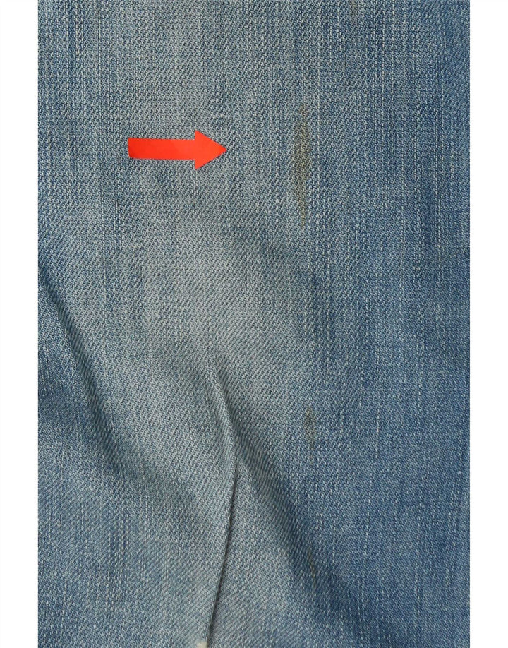 Jeans dritti effetto invecchiato da donna Zara EU 40 medio W30 L29 cotone blu