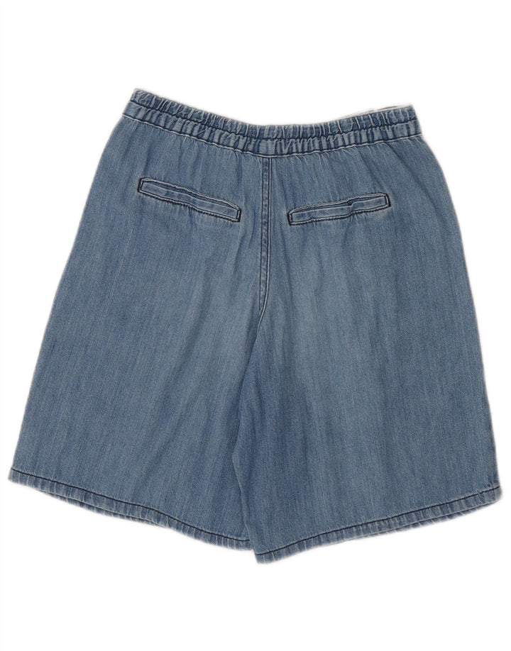 BENETTON Girls Pegged Denim Shorts 11-12 Years W26  Blue