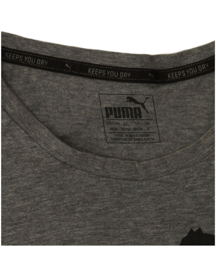 T-shirt grafica da uomo Puma Top grigio medio