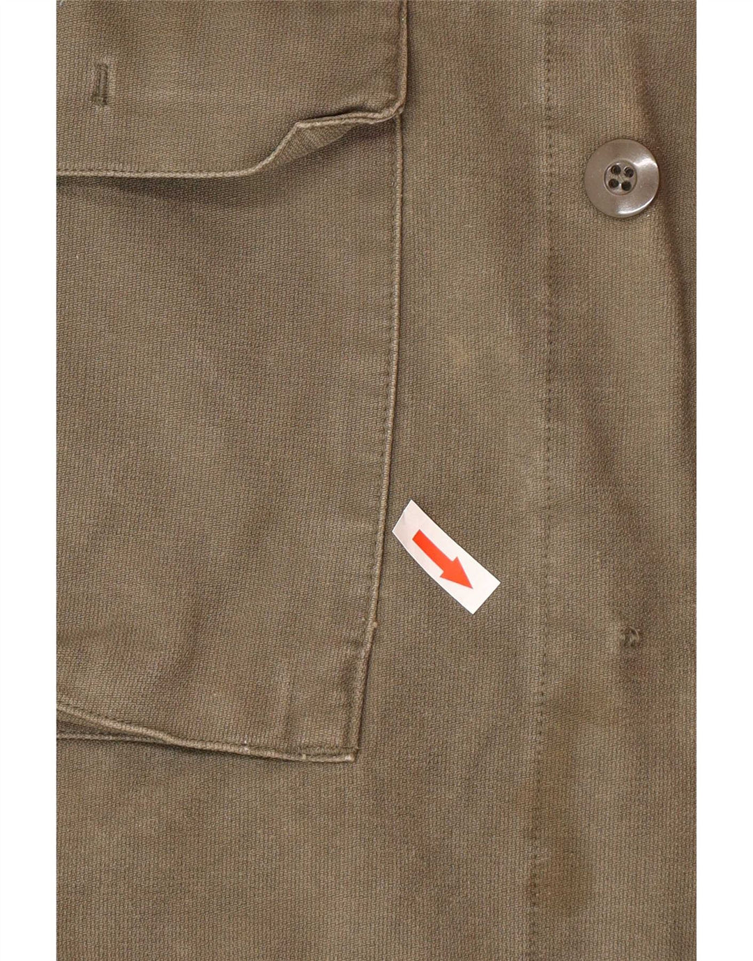 Giacca militare vintage da uomo UK 40 grande color kaki