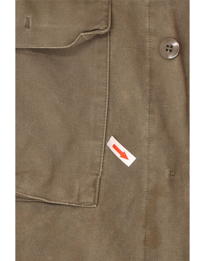 Giacca militare vintage da uomo UK 40 grande color kaki