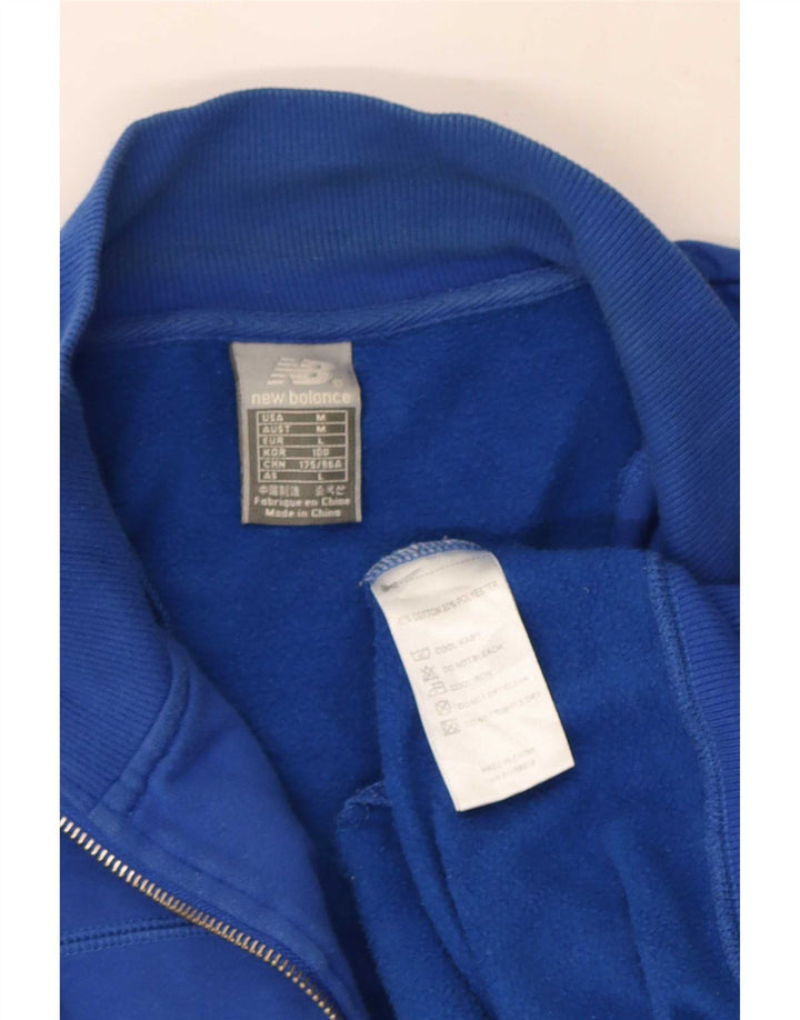 Giacca da ginnastica da uomo New Balance in cotone blu medio