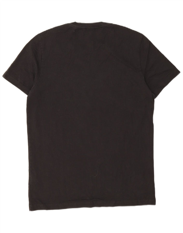 Dondup T-shirt da uomo Top media in cotone nero