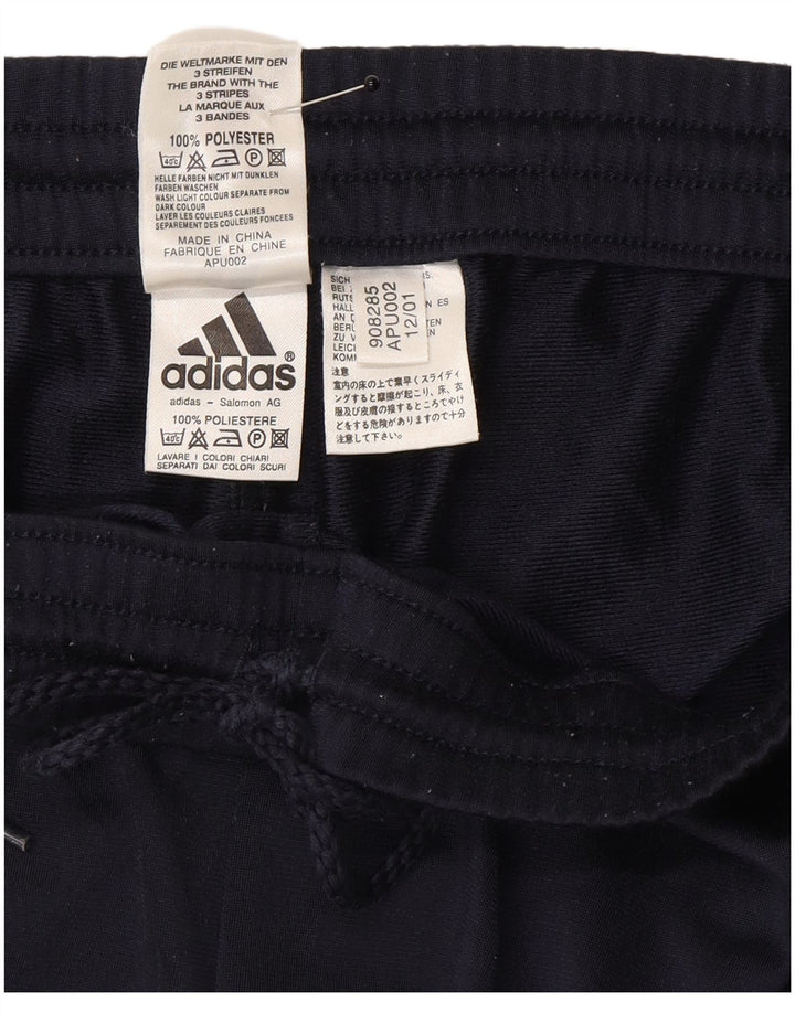 Pantaloni da tuta da uomo Adidas UK 40/42 Poliestere blu navy medio