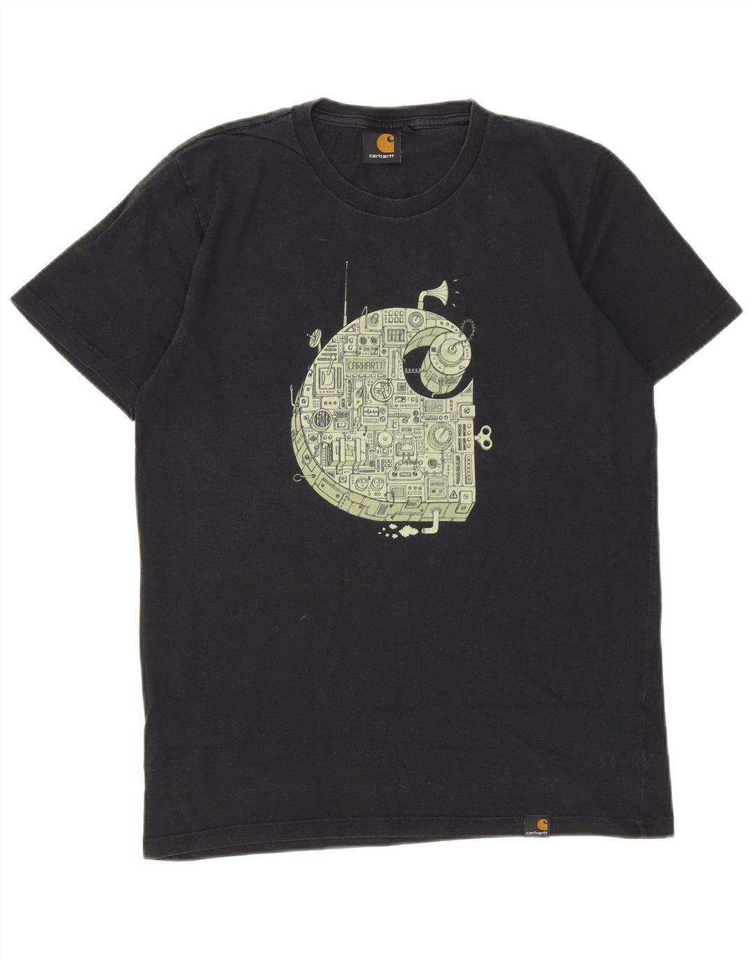 T-shirt grafica da uomo Carhartt Top in cotone nero medio