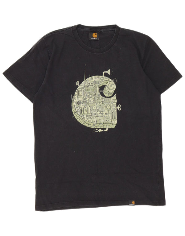 T-shirt grafica da uomo Carhartt Top in cotone nero medio