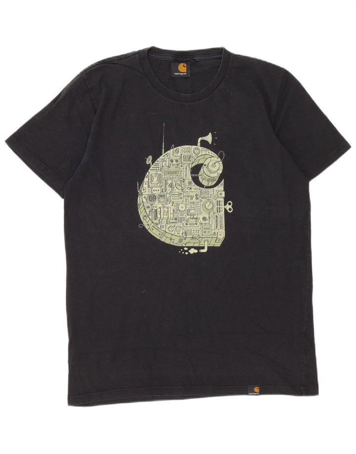 T-shirt grafica da uomo Carhartt Top in cotone nero medio