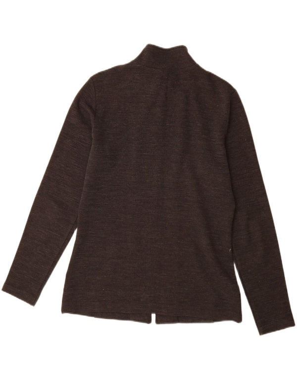 CALVIN KLEIN Maglione cardigan da donna UK 18 XL Acrilico grigio