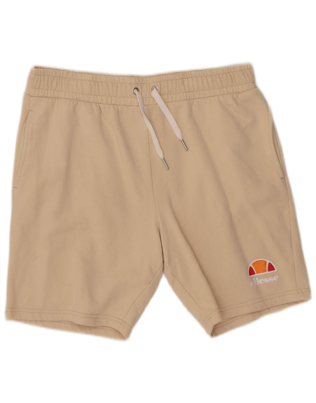 Pantaloncini sportivi da uomo Ellesse in cotone beige medio