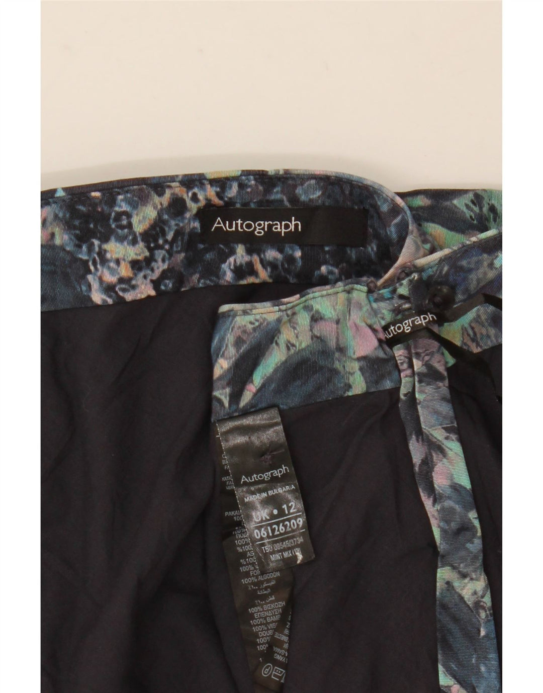 Gonna a tubino da donna Marks & Spencer UK 12 media W30 multicolore