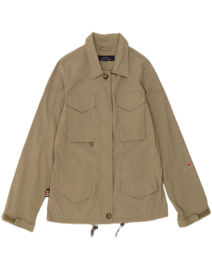 CANADIAN Womens Utility Jacket IT 42 Medium Khaki Polyamide Vintage Canadian and Second-Hand Canadian from Messina Hembry 