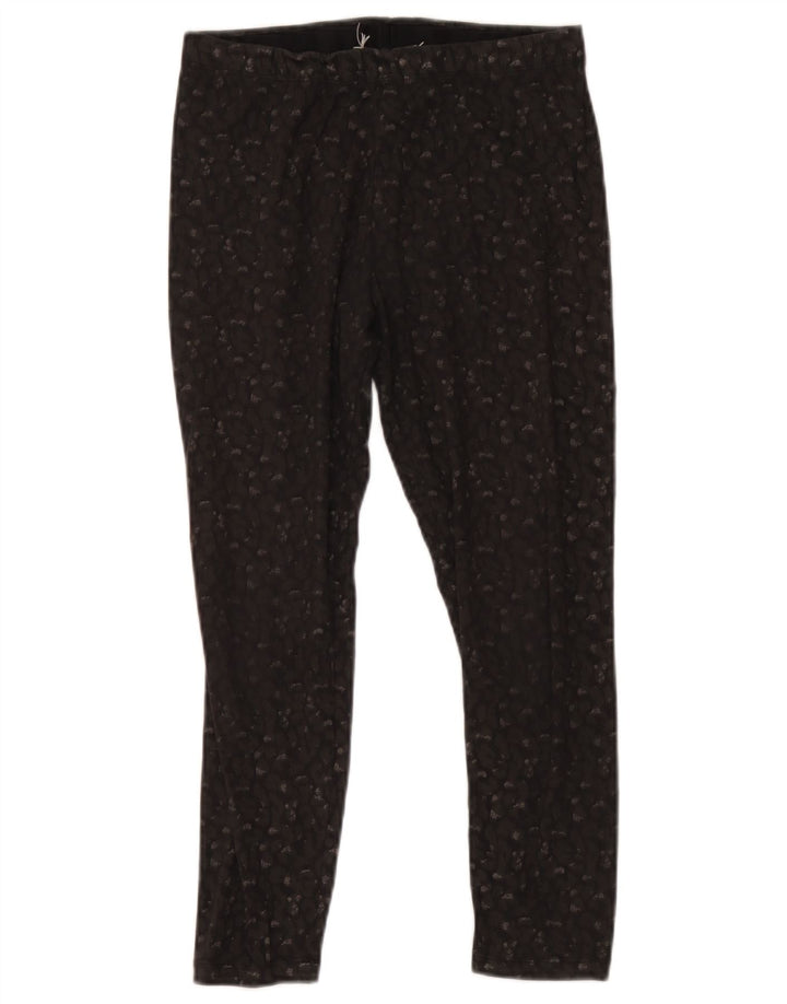 Leggings corti da donna Fat Face UK 12 Cotone maculato nero medio