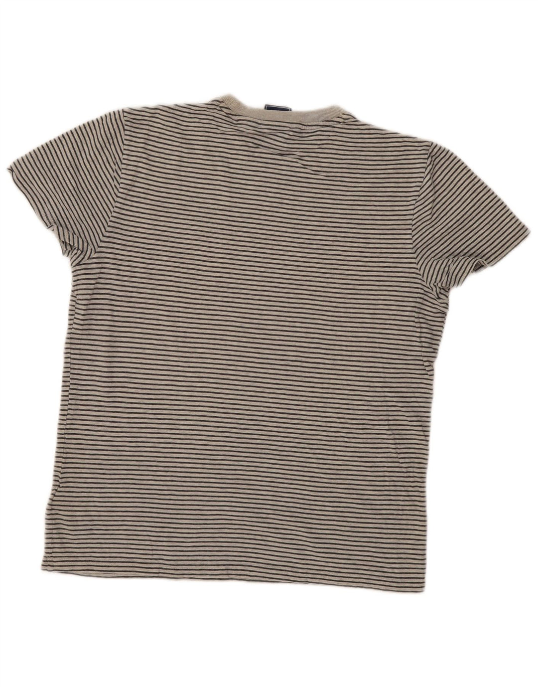 T-shirt da uomo Superdry Top in cotone gessato grigio medio