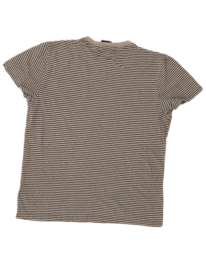 T-shirt da uomo Superdry Top in cotone gessato grigio medio