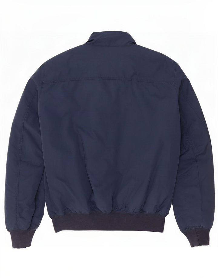 Giubbotto bomber geografico da uomo Napapijri UK 40 Large in poliestere blu navy