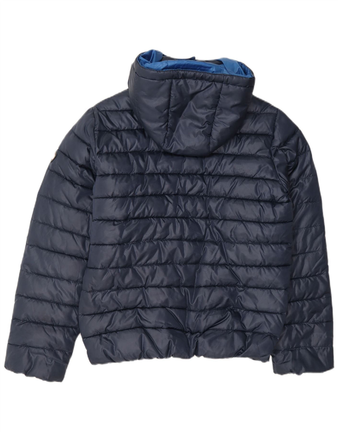 Giacca imbottita con cappuccio da uomo Lotto UK 36 piccola in poliestere blu navy