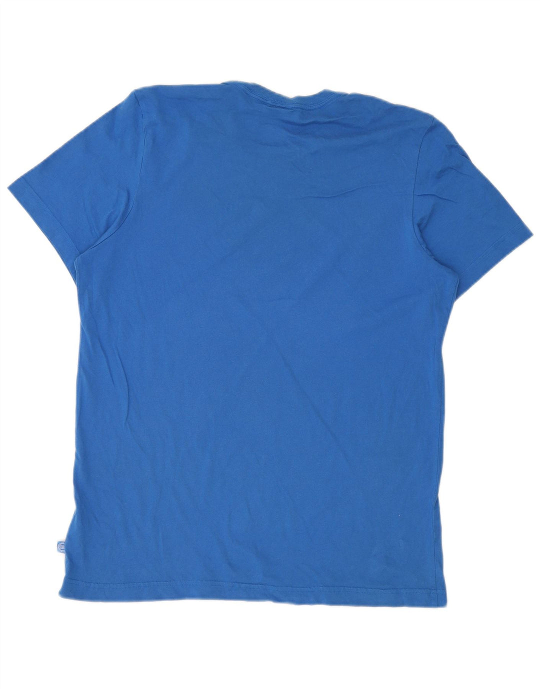 T-shirt grafica da uomo Adidas Top XL in cotone blu