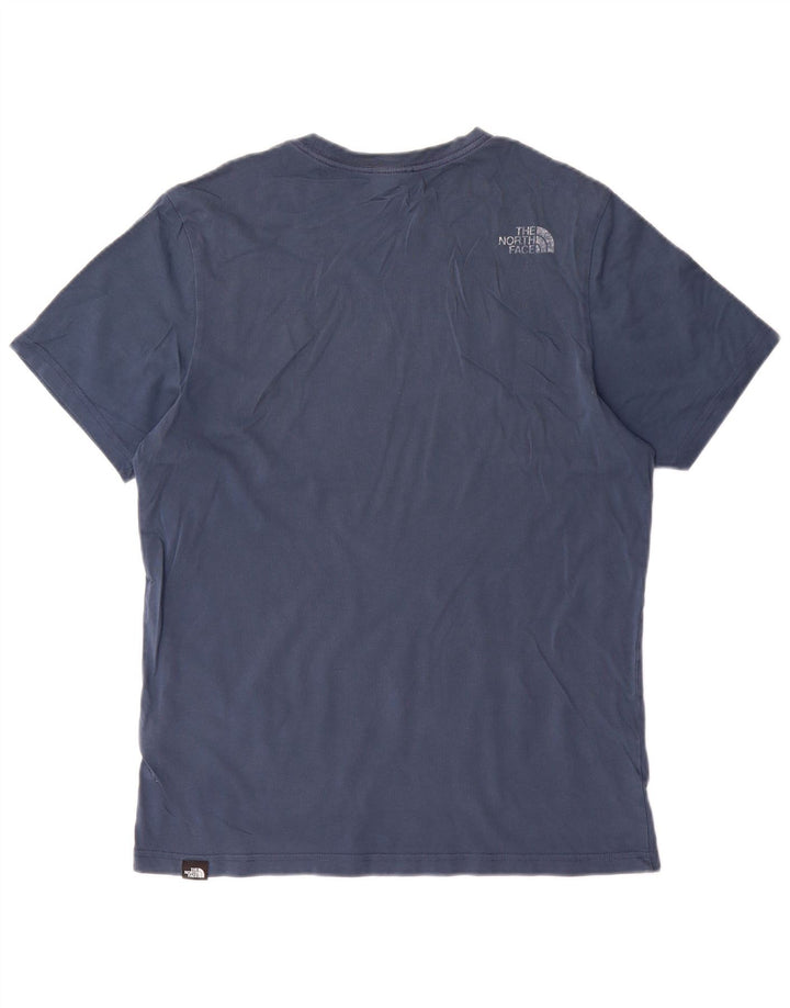 T-shirt grafica da uomo The North Face Top in cotone blu medio