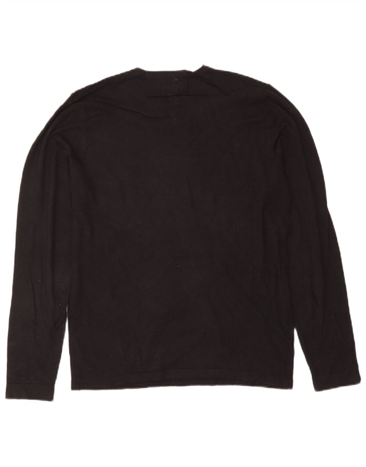 Maglione maglione girocollo da uomo Zara nero medio