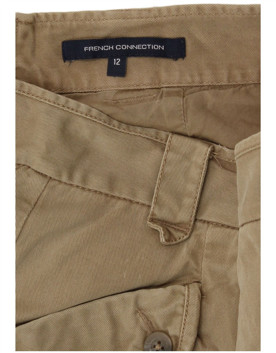 Minigonna da donna French Connection UK 12 media W30 kaki