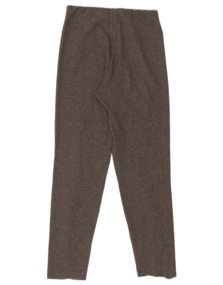 Leggings corti da donna Zara UK 10 Small poliestere pied de poule grigio