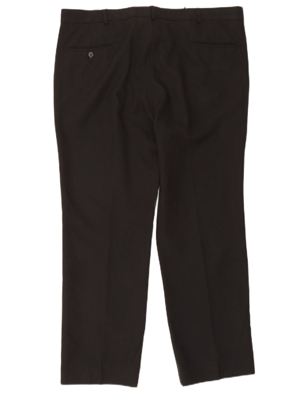 Pantaloni da abito dritti da uomo Farah W42 L30 neri