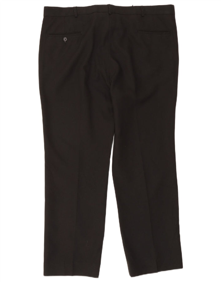 Pantaloni da abito dritti da uomo Farah W42 L30 neri