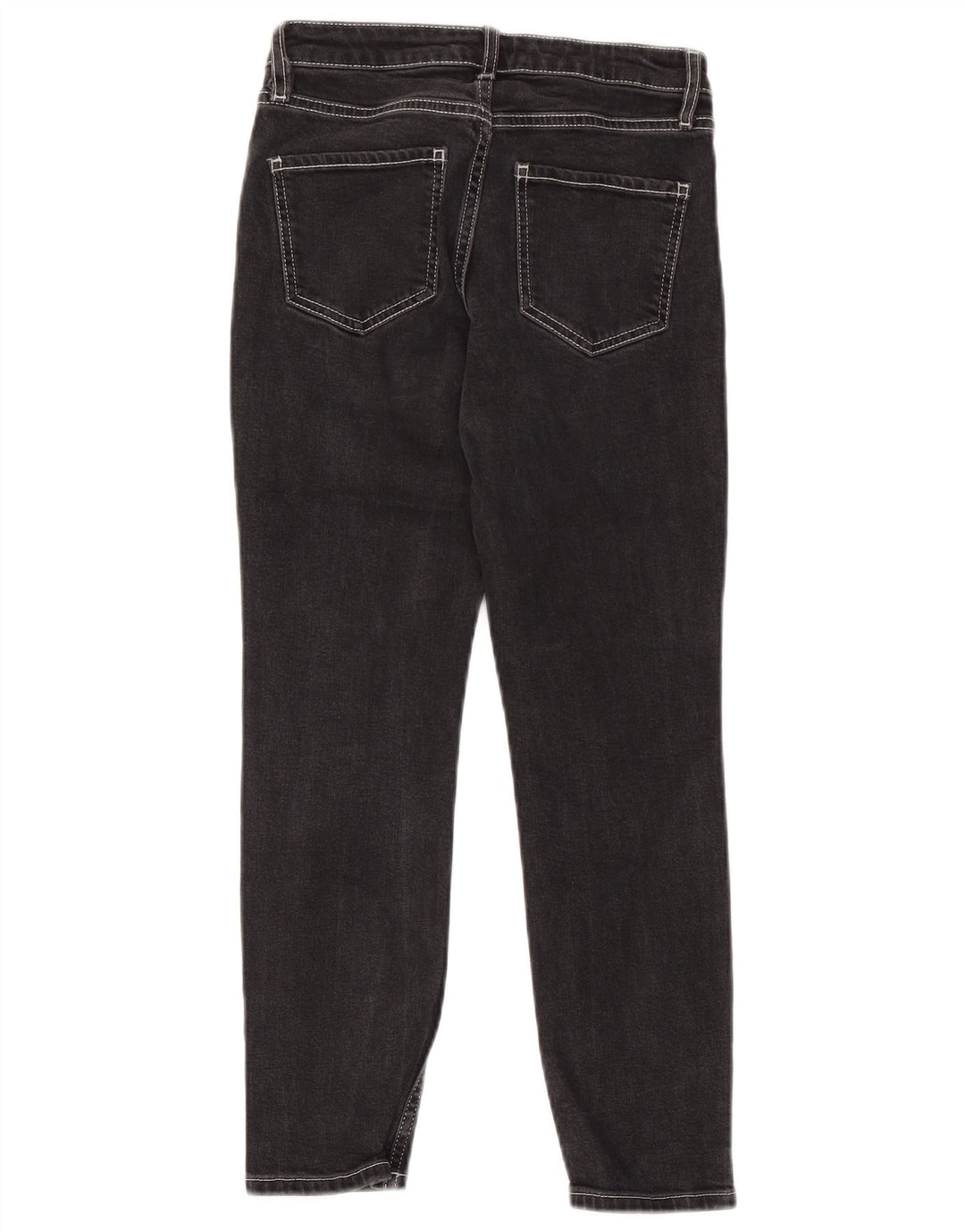 TOPSHOP Jeans slim corti Baxter da donna W26 L25 neri