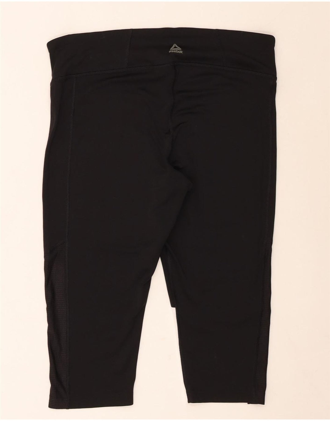 Leggings Capri REEBOK da donna UK 20/22 XL Poliestere color block nero