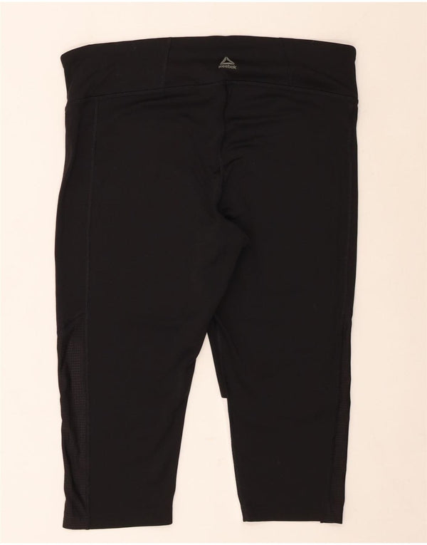 Leggings Capri REEBOK da donna UK 20/22 XL Poliestere color block nero