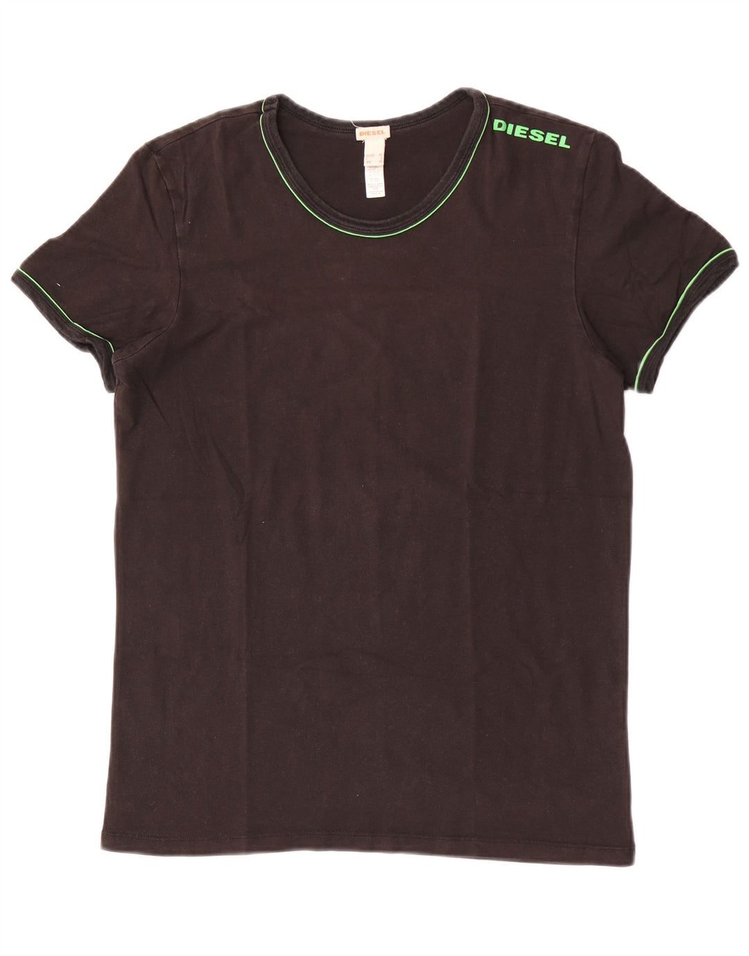 T-shirt da uomo Diesel Top in cotone nero medio