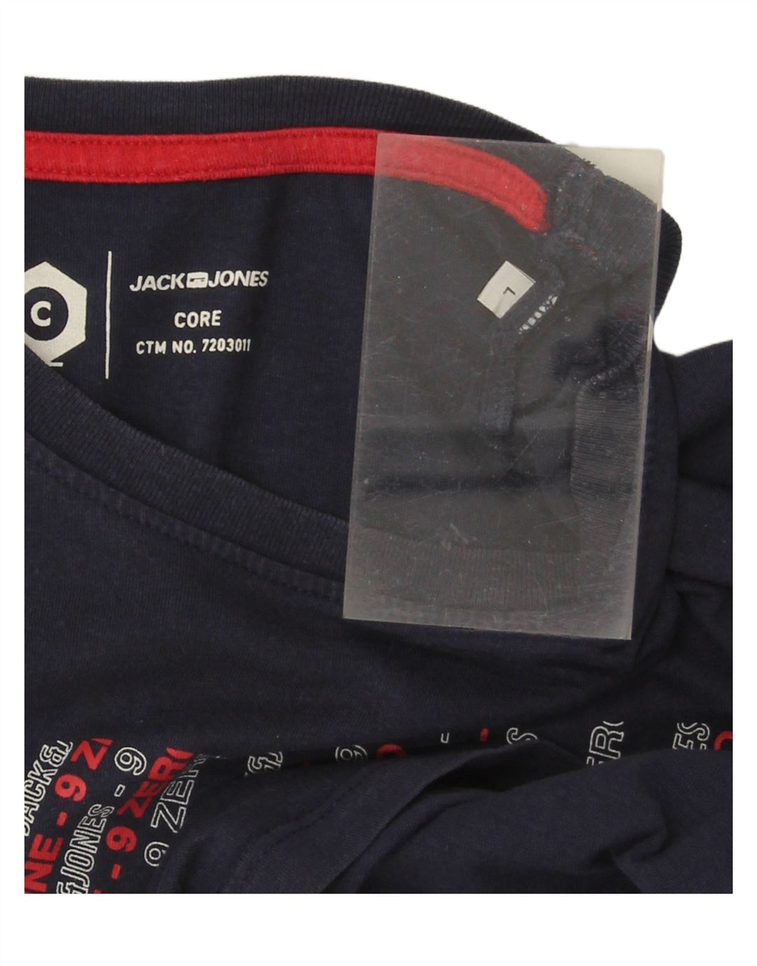 JACK & JONES Mens Graphic T-Shirt Top Large Navy Blue Vintage Jack & Jones and Second-Hand Jack & Jones from Messina Hembry 
