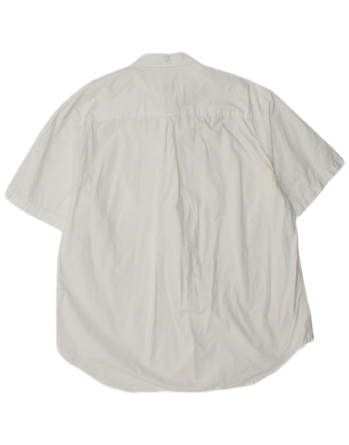 Camicia a maniche corte da uomo Lacoste taglia 44 XL bianca