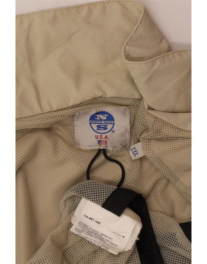 Giacca antipioggia da uomo North Sails UK 44 2XL Poliammide beige