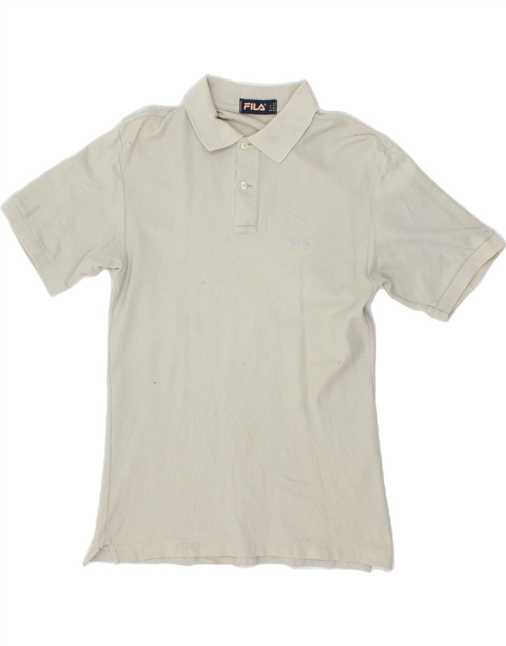 FILA Womens Polo Shirt IT 42 Medium Grey Vintage Fila and Second-Hand Fila from Messina Hembry 