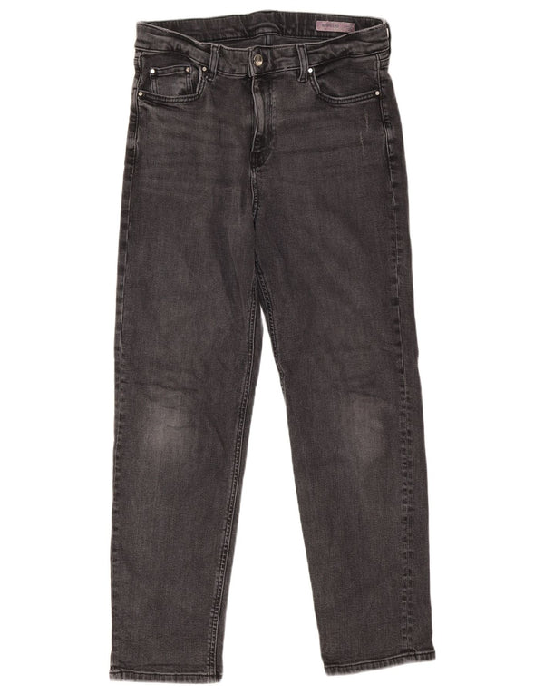 Jeans dritti Boyfriend da donna Marks & Spencer UK 12 medio W32 L28 grigio