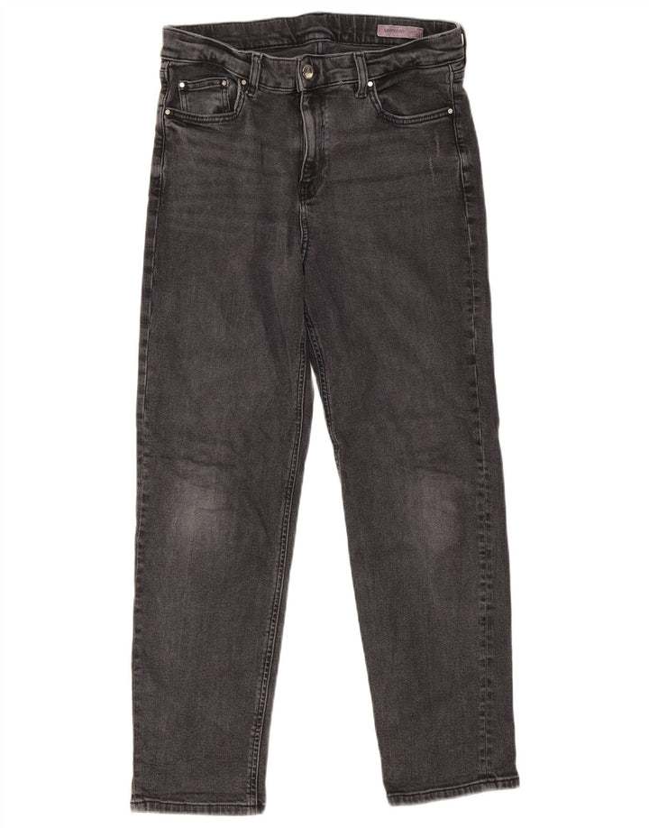 Jeans dritti Boyfriend da donna Marks & Spencer UK 12 medio W32 L28 grigio