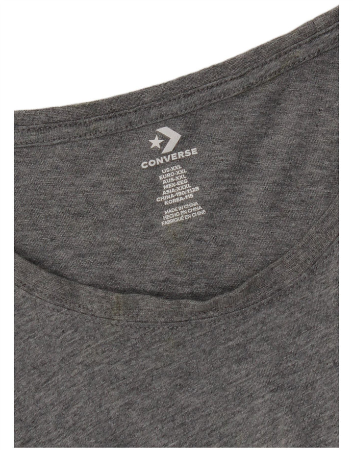 T-shirt da uomo Converse Top 2XL Grigia