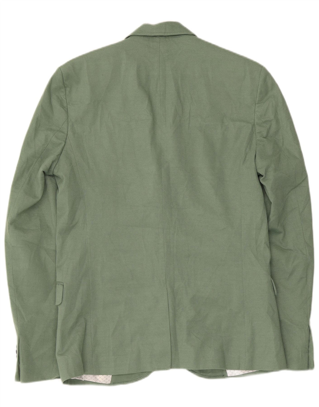 ZARA Giacca Blazer a 2 Bottoni da Uomo UK 40 Large Verde