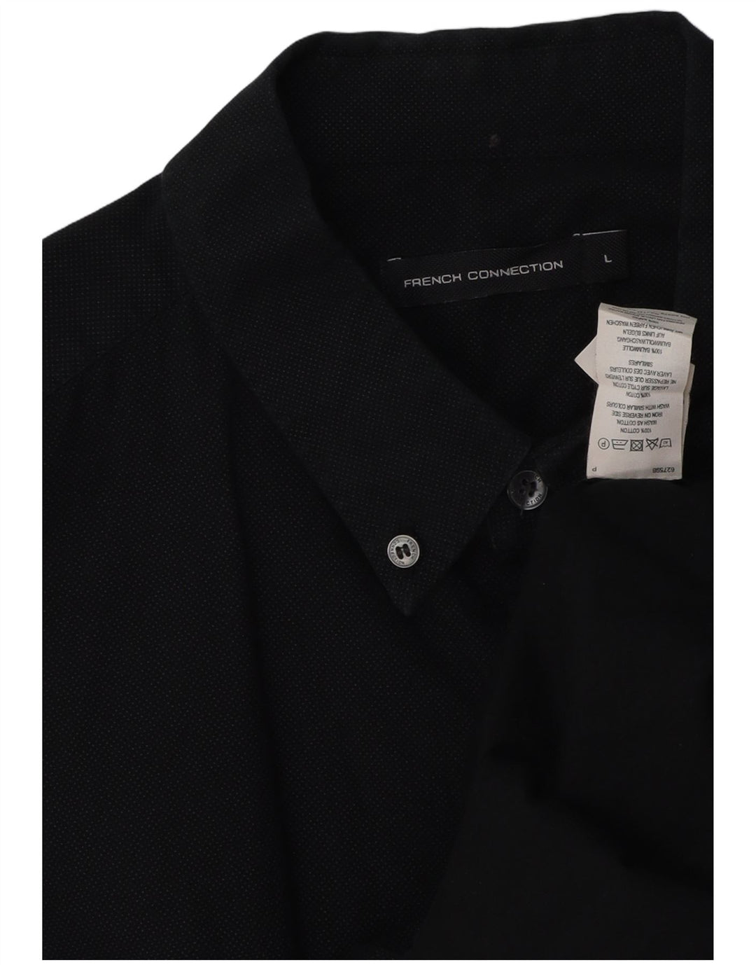 Camicia da uomo French Connection grande in cotone nero