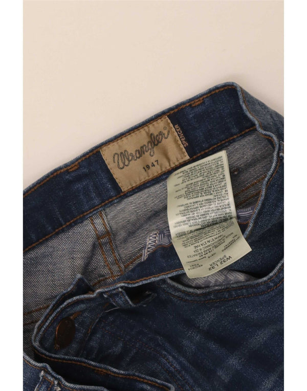 Jeans dritti da uomo Spencer Wrangler W32 L32 cotone blu