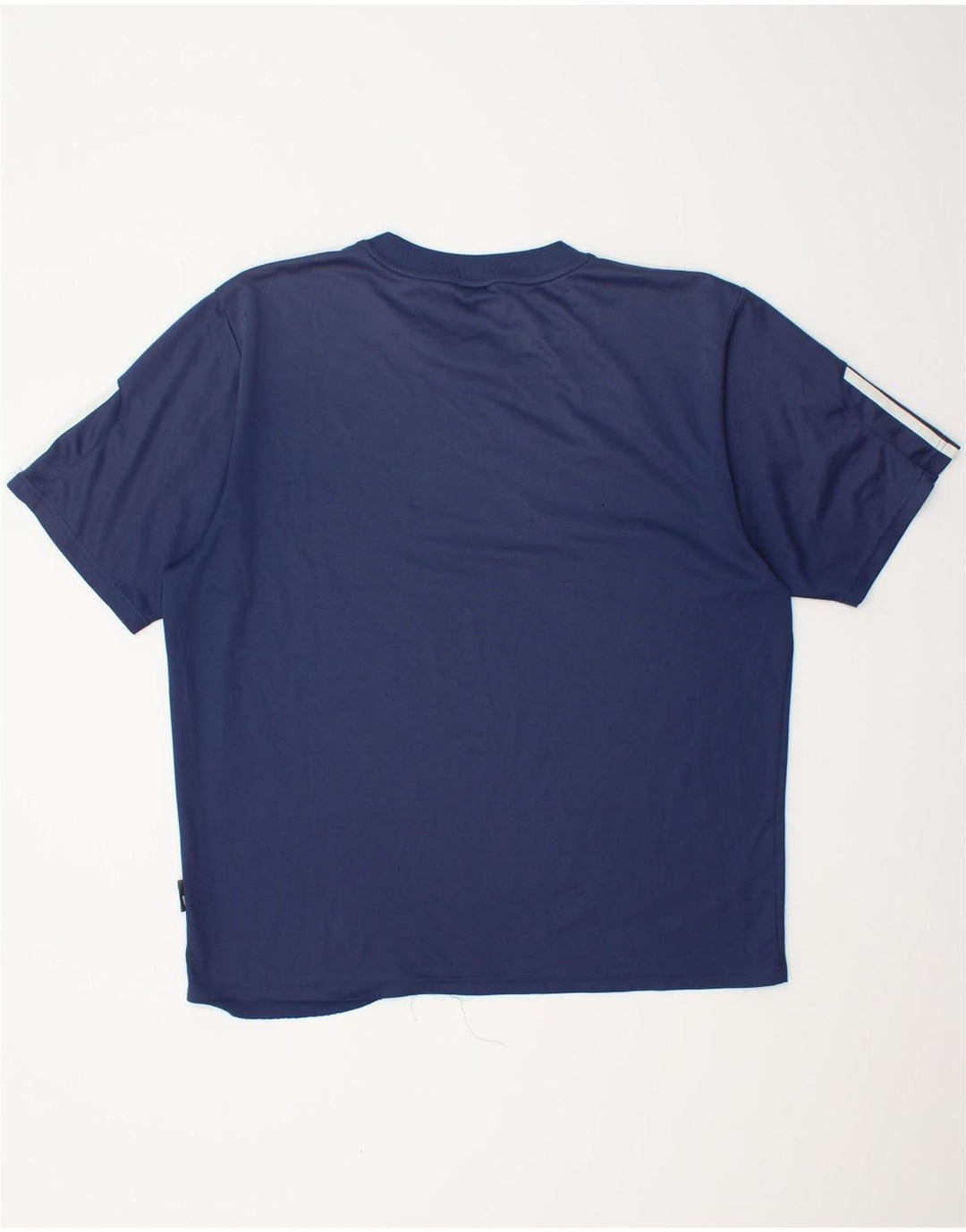T-shirt ADIDAS da uomo Climalite Top grande in poliestere blu navy